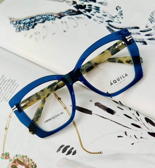Armação Acetato Azul Intenso – LQ6092